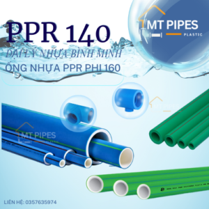 ỐNG NHỰA PPR PHI 140 BÌNH MINH