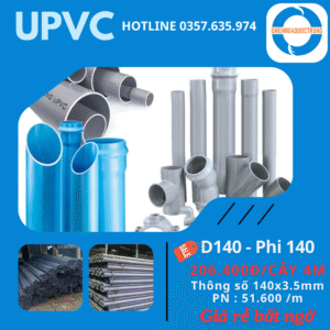 Ống Nhựa Quốc Trung PVC Phi 140