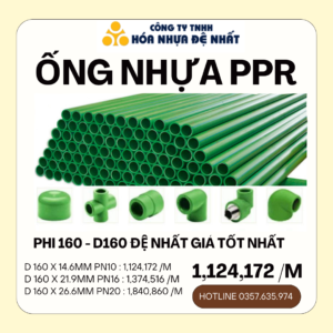 Ống Nhựa PPR Đệ Nhất Phi 160