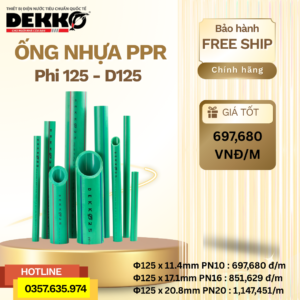 Ống Nhựa PPR Dekko Phi 125