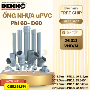 Ống Nhựa uPVC DEKKO Phi 60