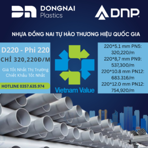 Ống Nhựa uPVC Đồng Nai Phi 220